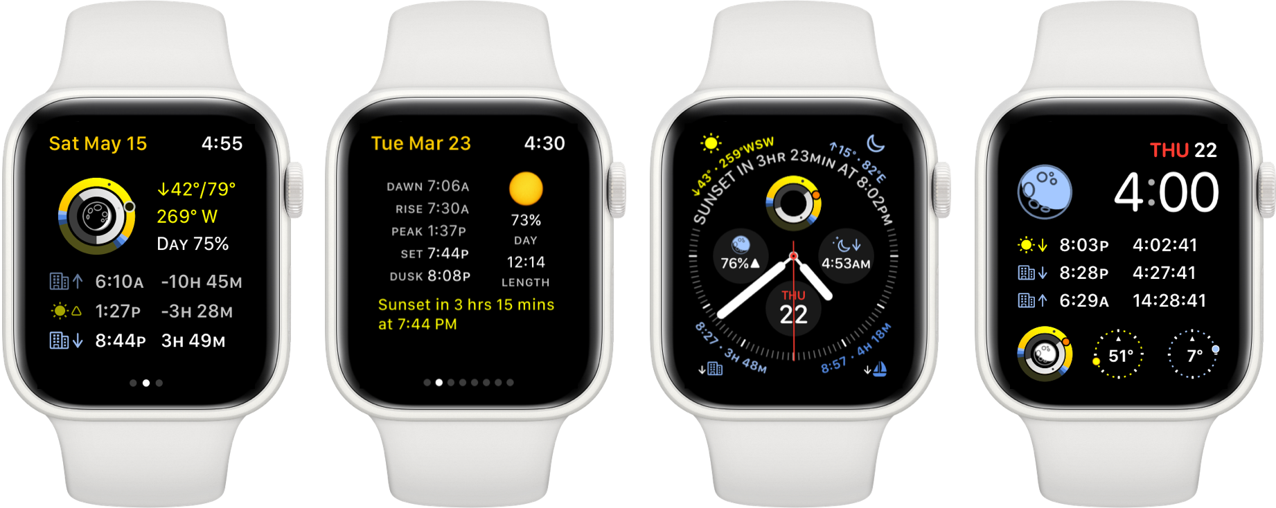 Sundial Apple Watch App Screenshots