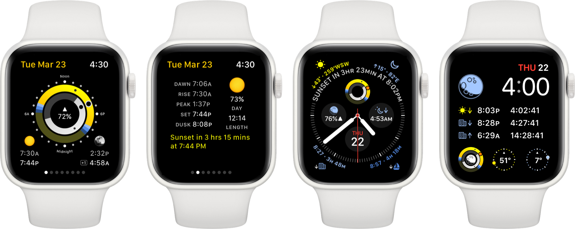 Sundial Apple Watch App Screenshots