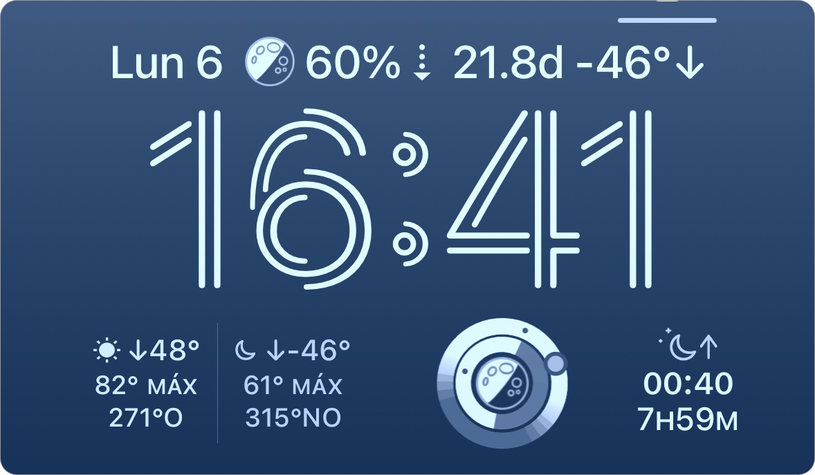 Capturas de pantalla de los widgets de la pantalla bloqueada