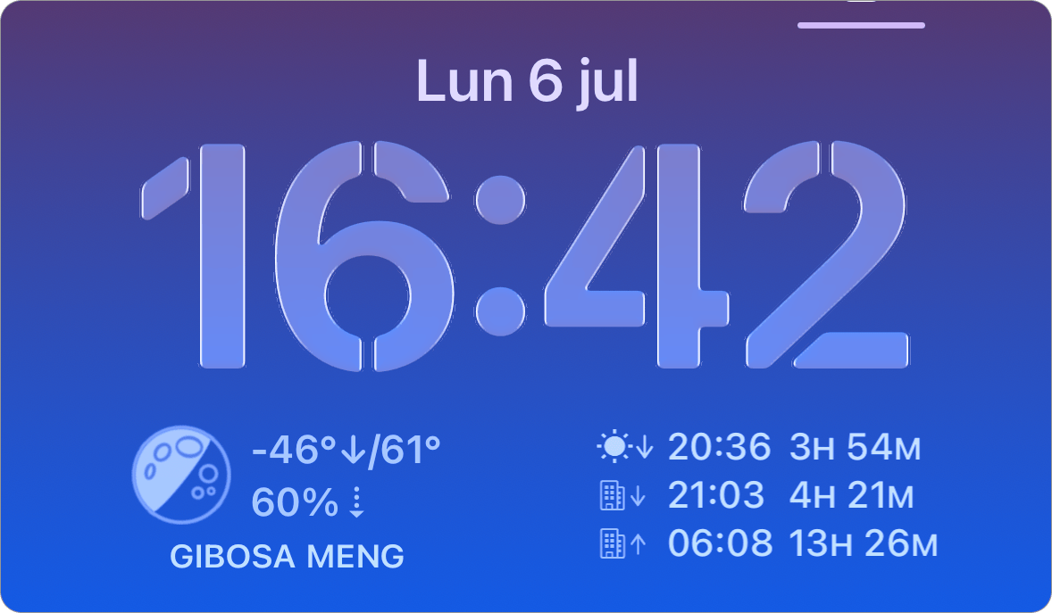 Capturas de pantalla de los widgets de la pantalla bloqueada