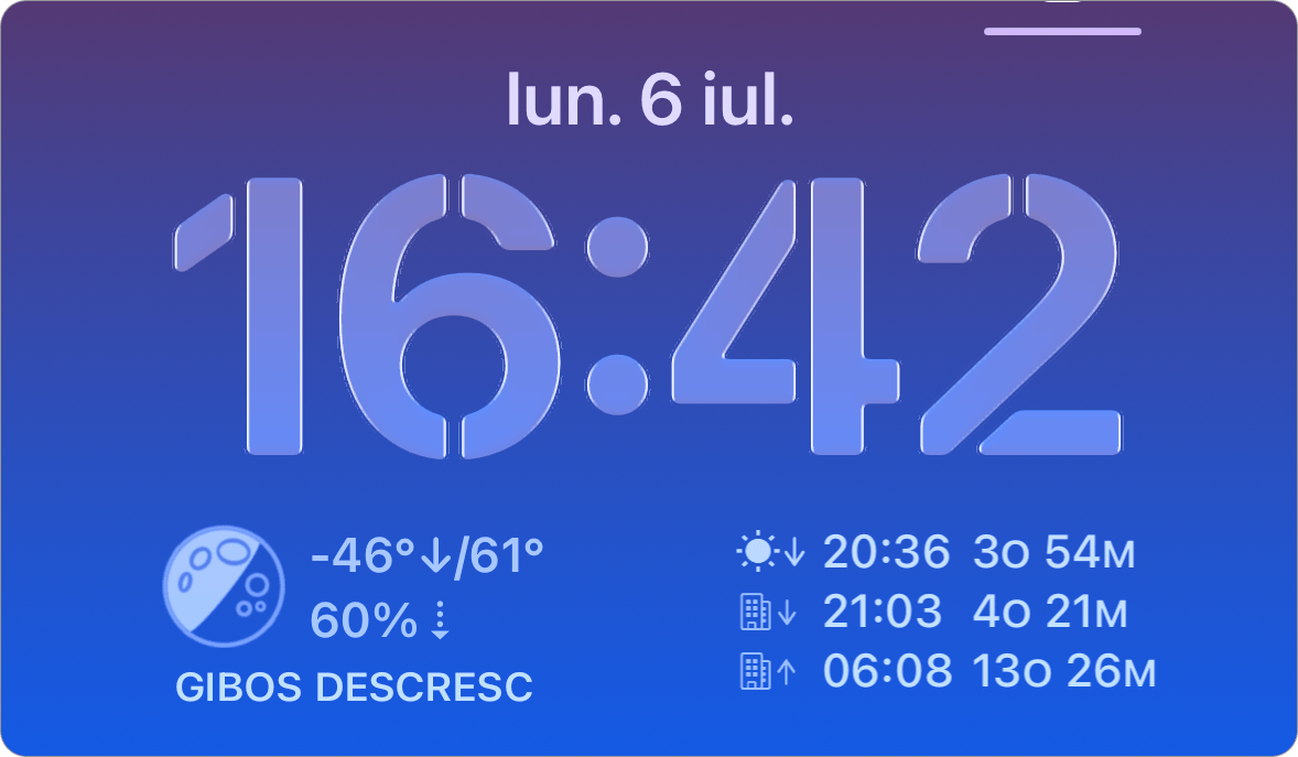 Capturi de ecran cu widgeturi pentru ecranul de blocare