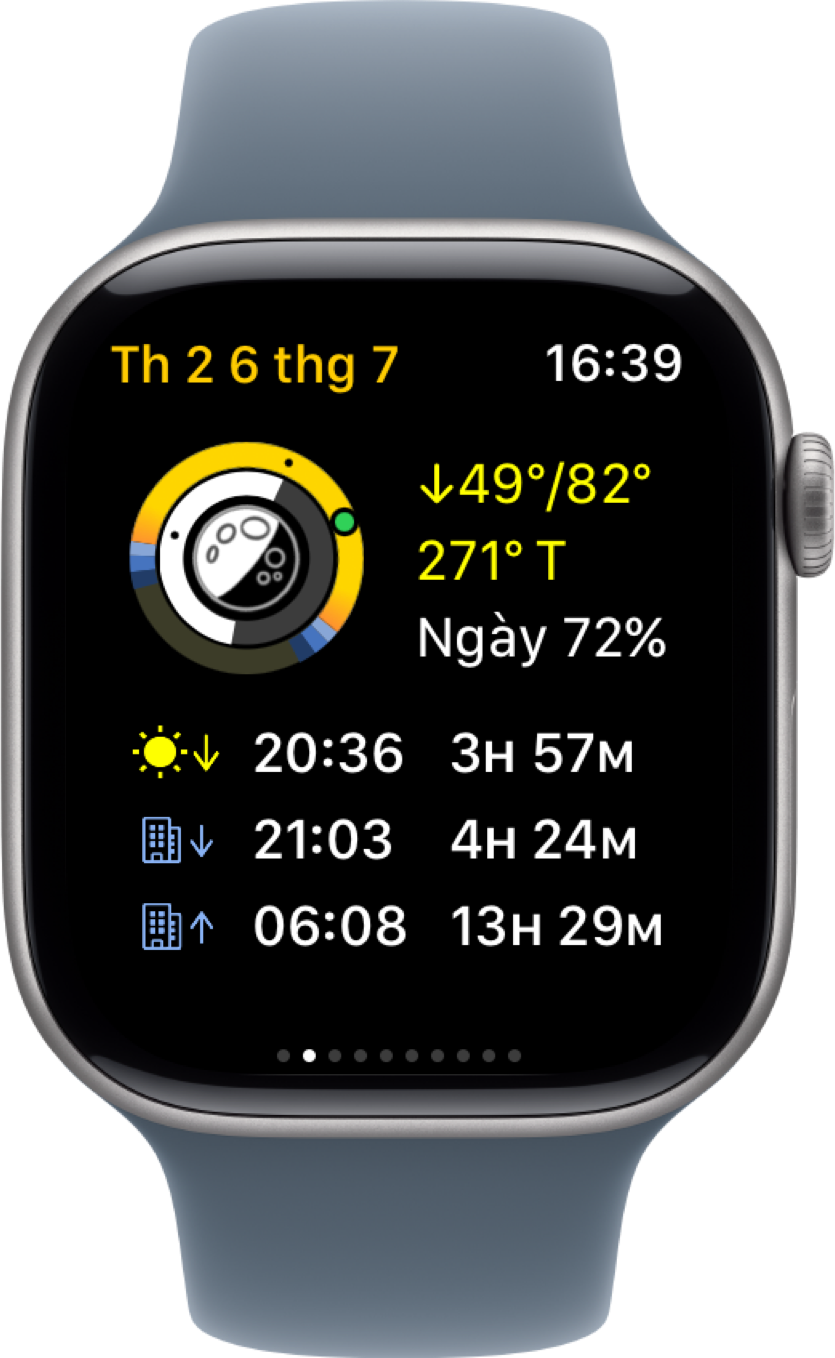 Ảnh chụp màn hình Apple Watch