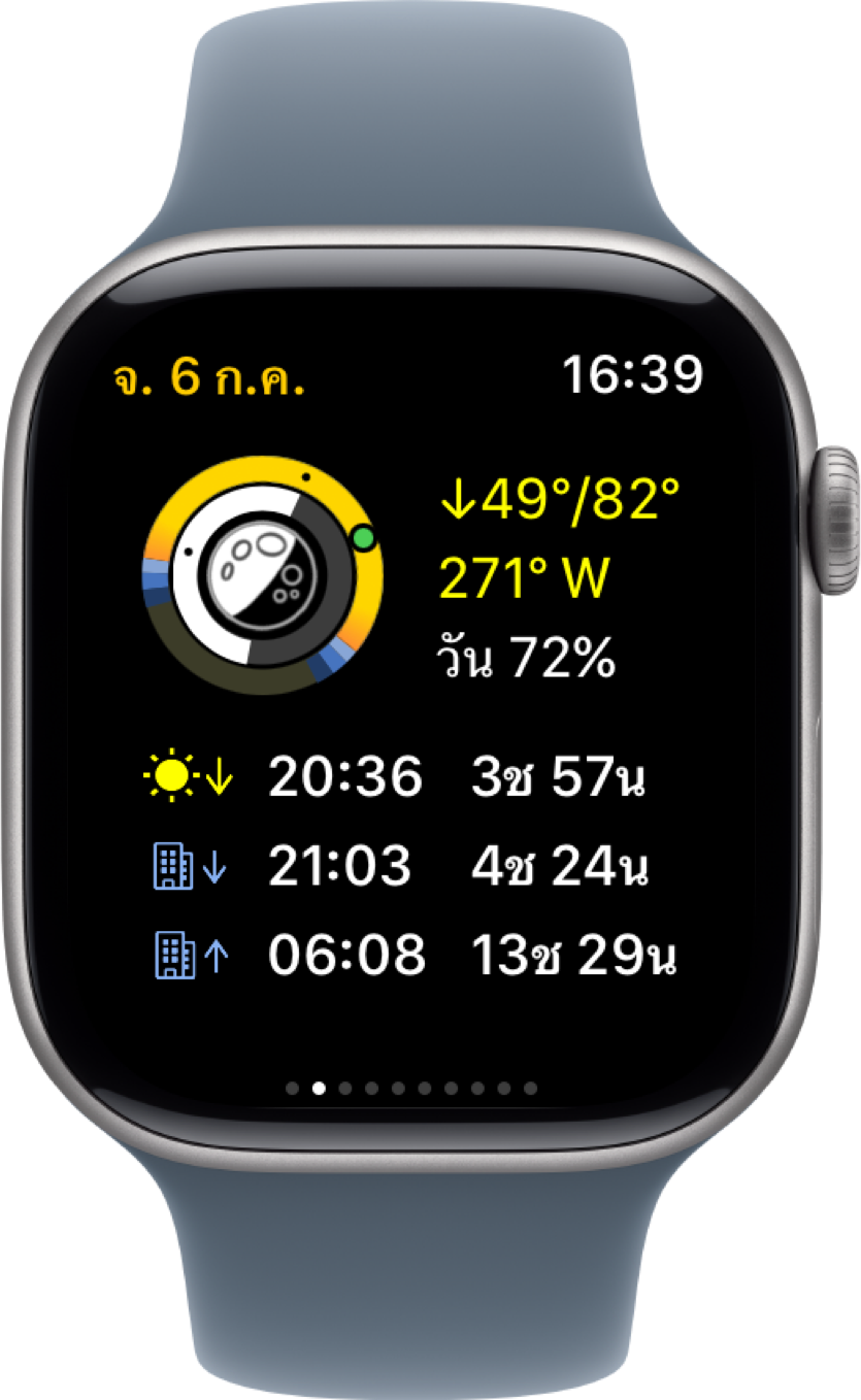 ภาพหน้าจอ Apple Watch