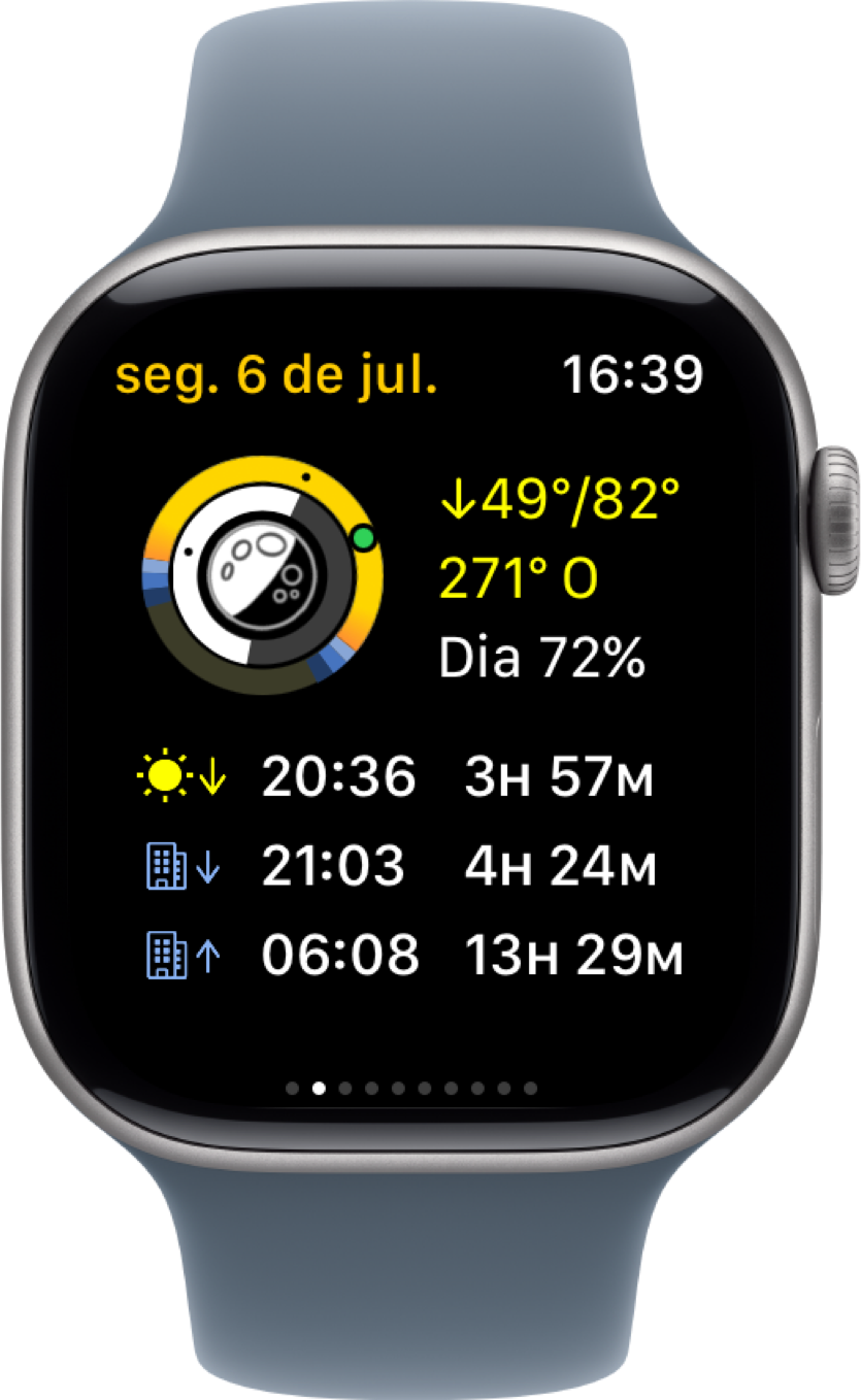 Captura de ecrã do Apple Watch