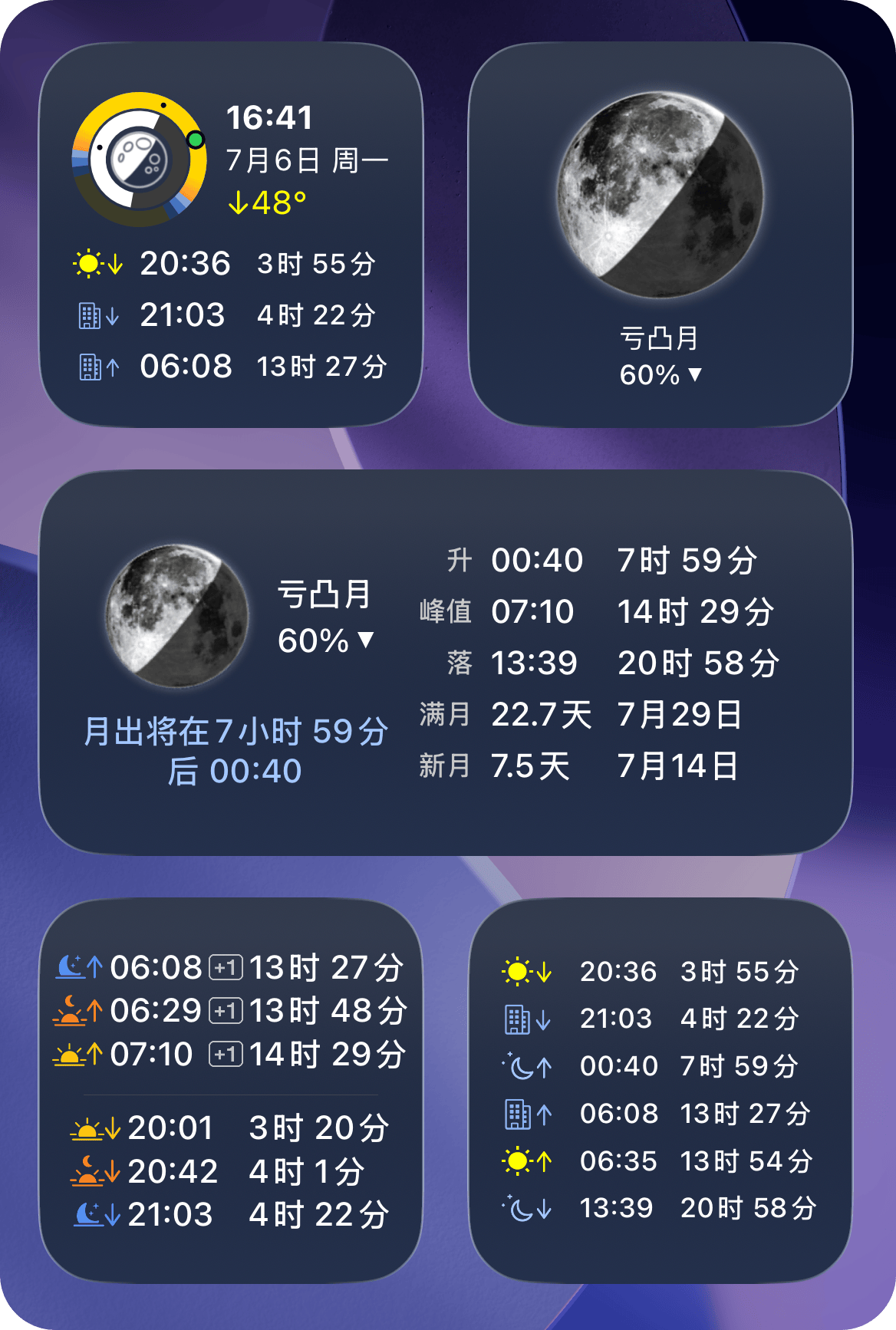 主屏幕小组件截图