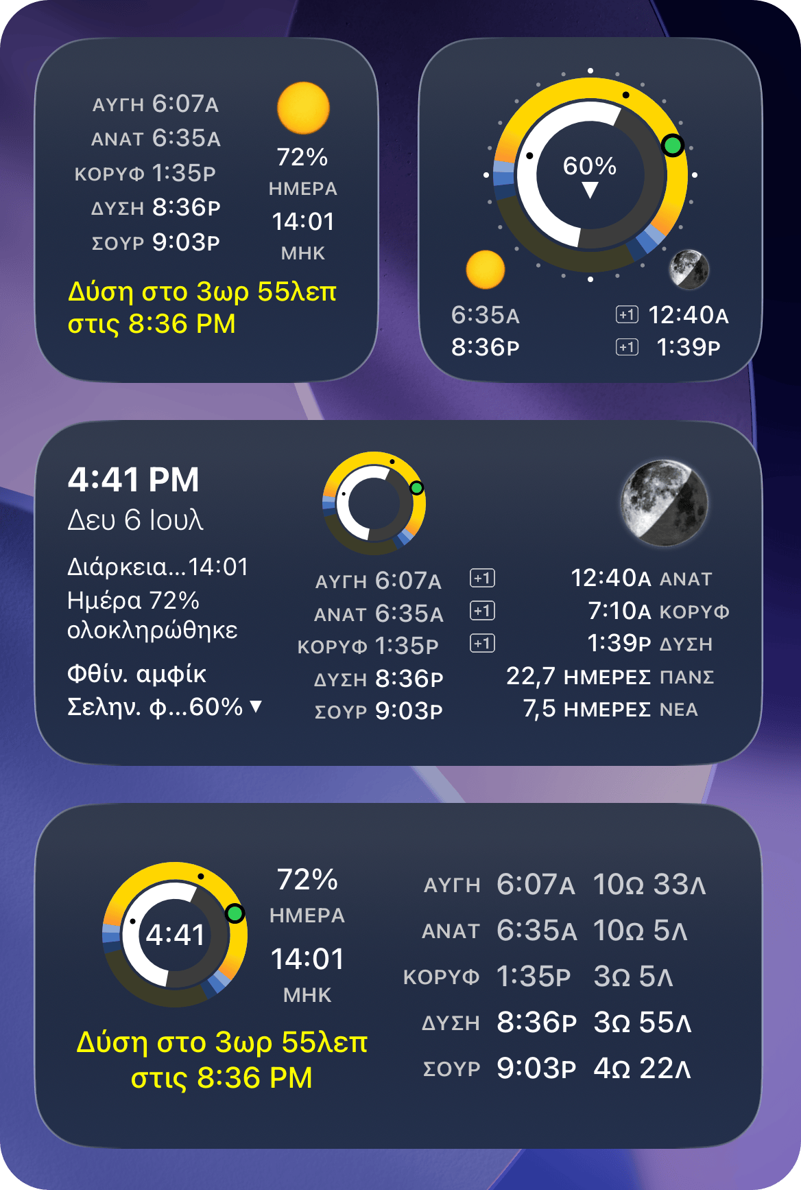 Στιγμιότυπο widget αρχικής οθόνης