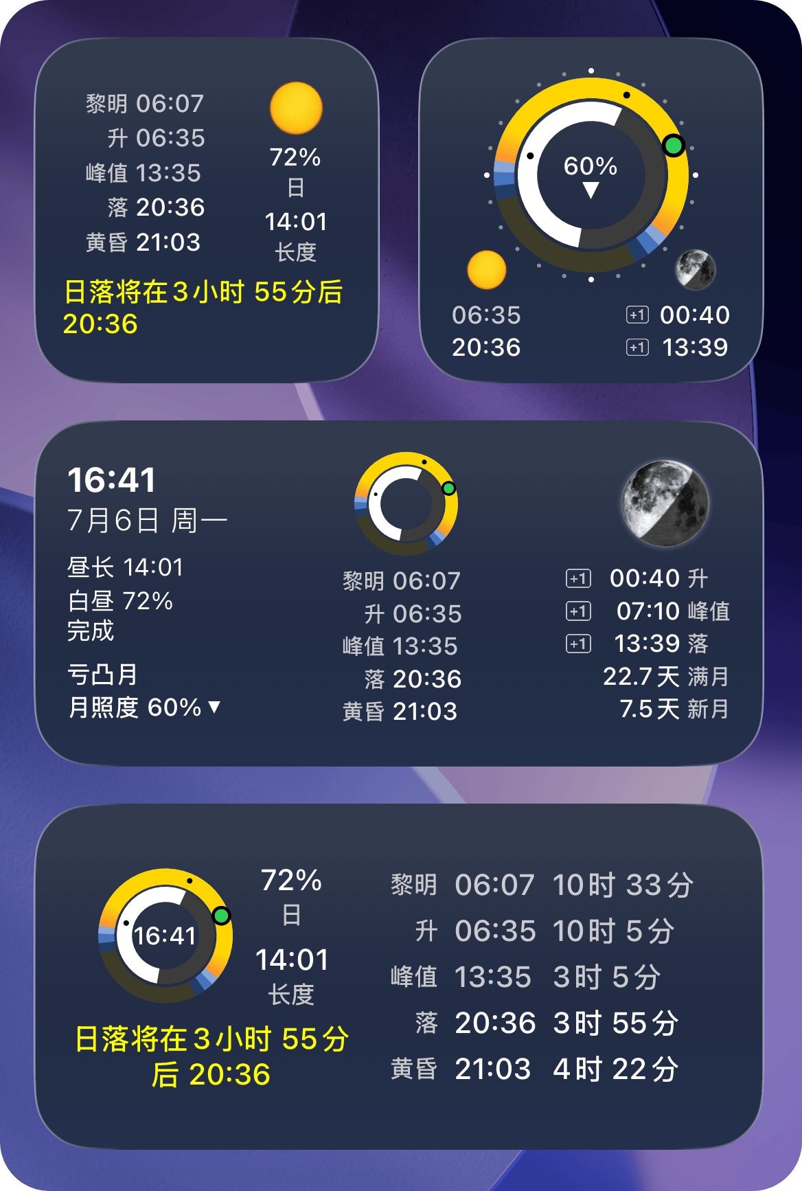 主屏幕小组件截图