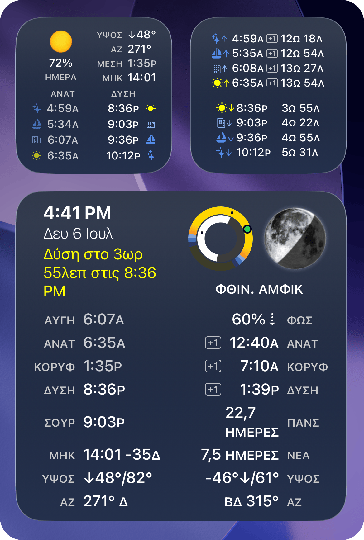 Στιγμιότυπο widget αρχικής οθόνης