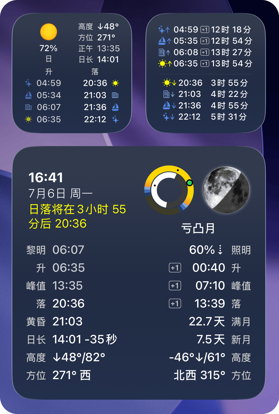 主屏幕小组件截图